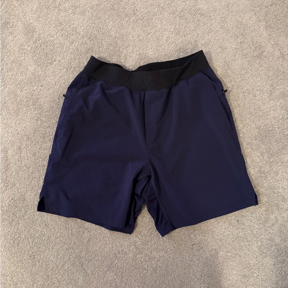 Fabletics Men's Athletic Shorts - Navy and Black